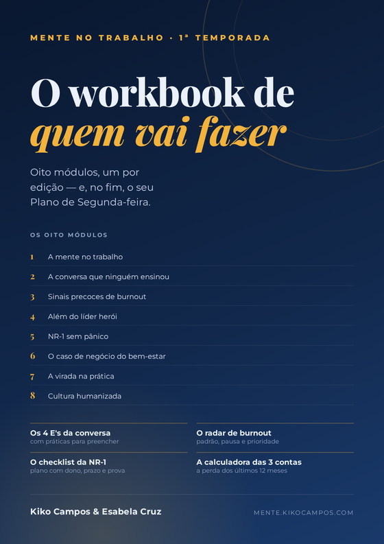 Capa do workbook da 1ª temporada